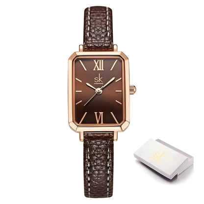 Relógio de Moda DouradoGlow™ Luxo em Detalhes